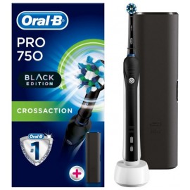 Oral-B Pro 750 All Black Edition with Travel Case